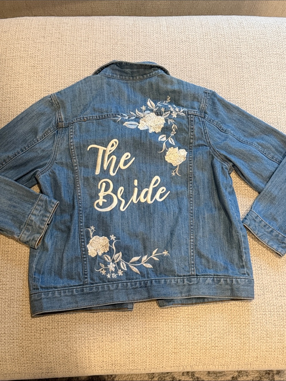 David’s bridal denim jacket